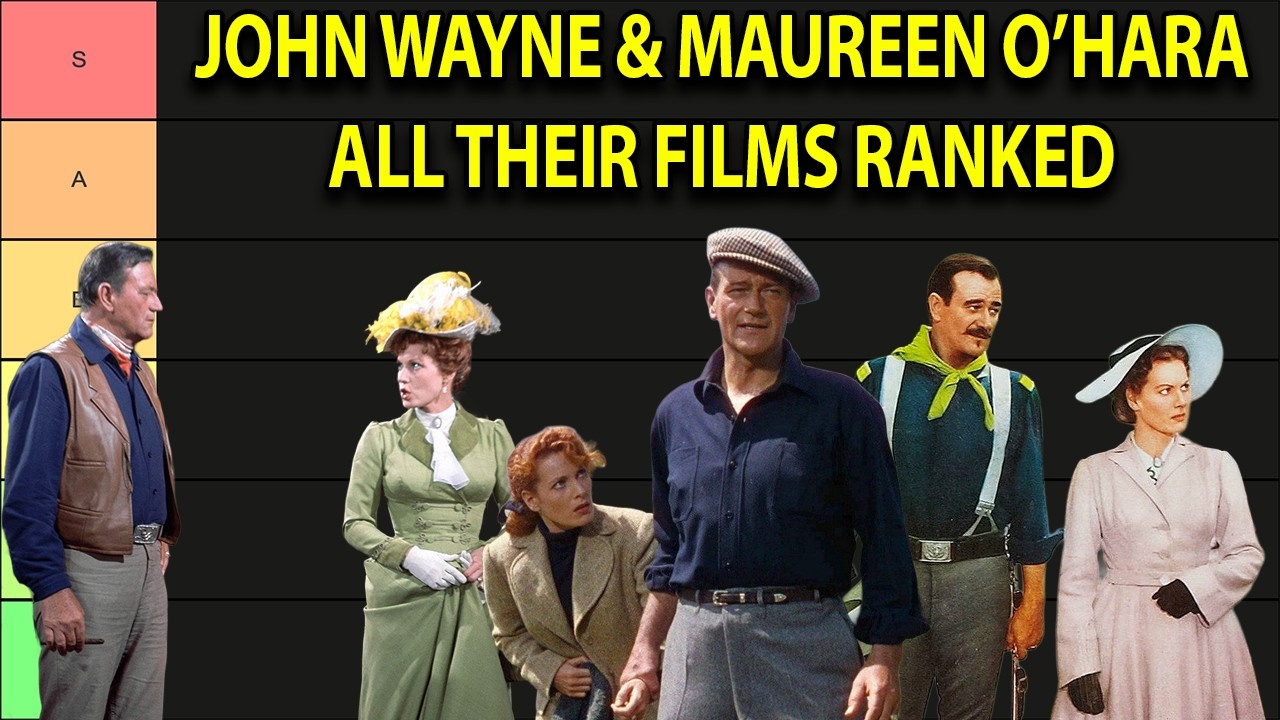 John Wayne & Maureen O'Hara - All Their Films Ranked