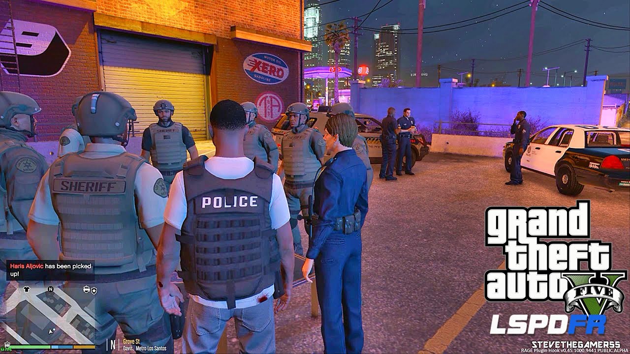 GTA 5 LSPDFR - DETECTIVE WORK - GROVE STREET POLICE LOCKDOWN (GTA 5 PC POLICE MODS)
