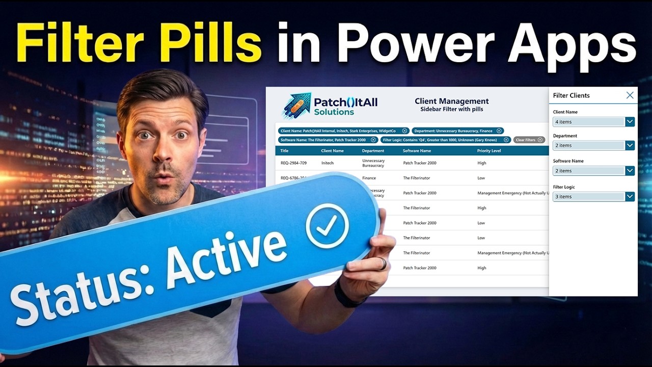 From Clunky Dropdowns to Filter Pills: Better Filtering UX in Power Apps