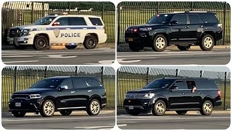 PAPD Unit, Unmarked NYPD Unit, & Two Possible Secret Service Units Responding in Teterboro 5/30/22
