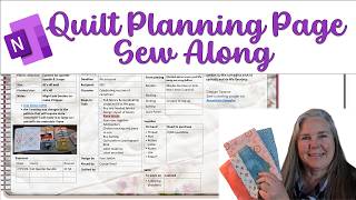 2026 Quilt Along - Around the Campfire - and my  OneNote quilt Project pages