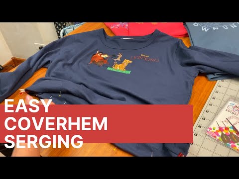 Easy Coverhem Serging with the Babylock Triumph
