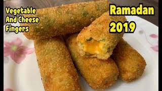 Vegetable And Cheese Fingers / Make And Freeze Recipe Ramadan Special / Ramadan 2019 By Yasmin