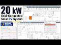 20 kW Grid-Connected Solar PV System in MATLAB Simulink | Boost Converter, MPPT & VSC Control