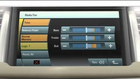 Range Rover Sport Instructional Video: Audio Interface