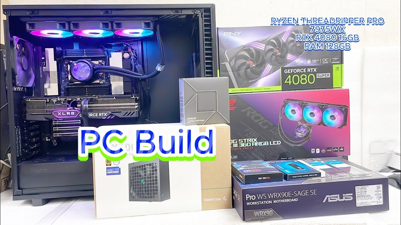 PC Build RYZEN THREADRIPPER PRO 7975WX + RTX 4080 16GB + RAM 128GB