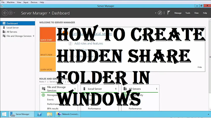 How to Create Hidden Share Folder in Windows