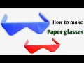 Make Sunglasses with Paper Only! No Glue Needed || DIY paper sunglasses || origami sunglasses