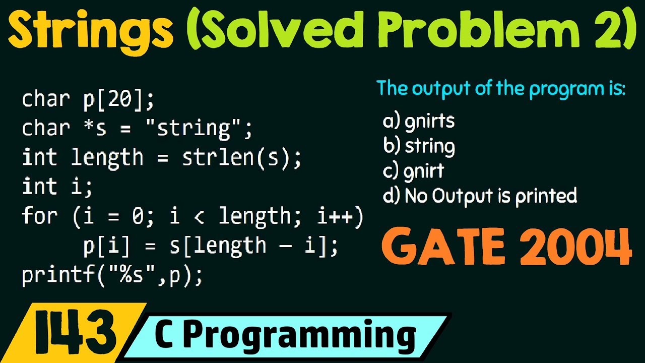 string problem solving questions