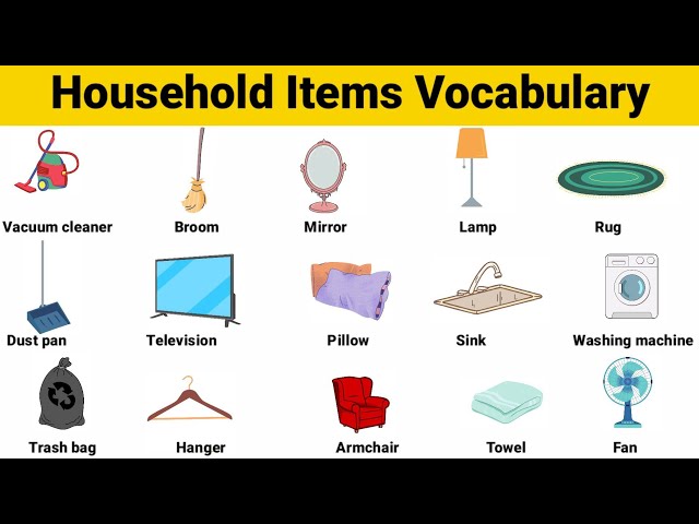 Functional Vocabulary - Household Items *BUNDLE!*