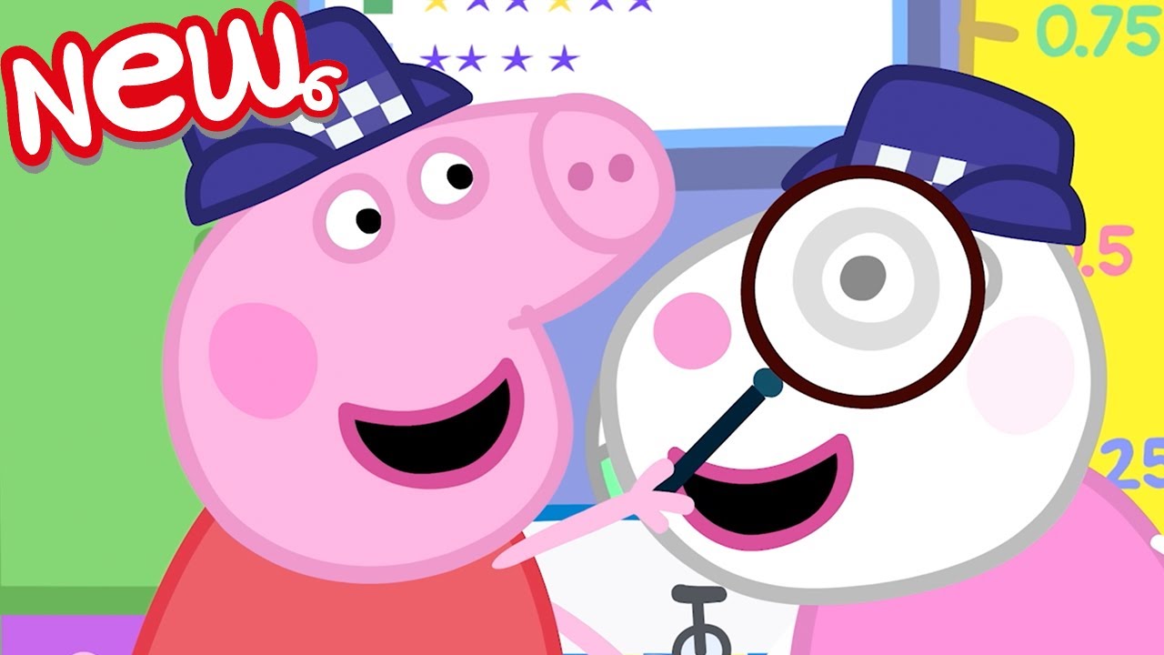 Peppa Pig - Peppa e o Policial Panda trabalham #peppa #peppapig #kids