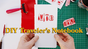 How I make CUSTOM hand-printed notebooks (full process)