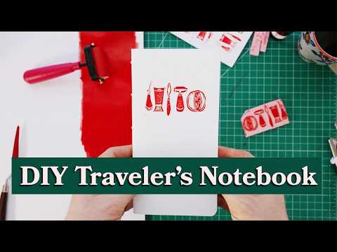 How I make hand-printed notebooks (full process) thumbnail