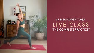 45 Min LIVE Power Yoga With Lauren: The Complete Practice