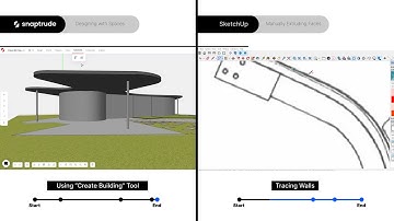 Drawing 3D Spaces: Snaptrude vs SketchUp