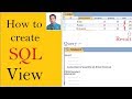 how to create a SQL view in access with example