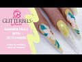 3D Sun Flower Nails using GLITTERBELS Acrylic Powder with ZARA NAILS CHILLA