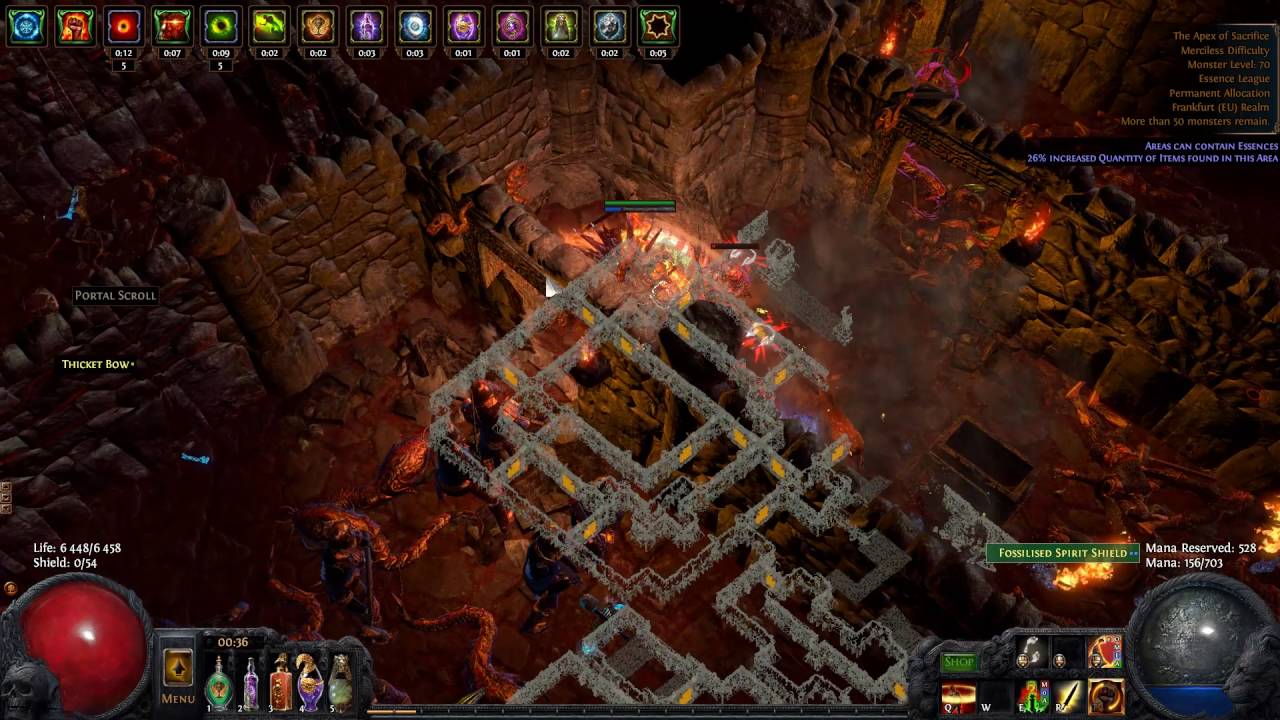Path of Exile 2.4 Facebreaker shield charge Atziri faceroll. YouTube