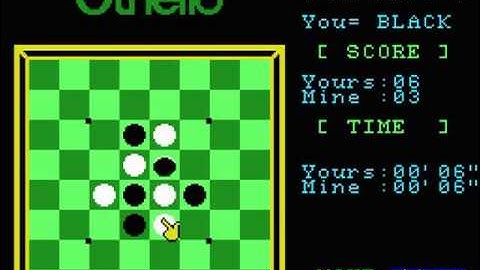 Computer Othello Japan MSX Gameplay video Snapshot