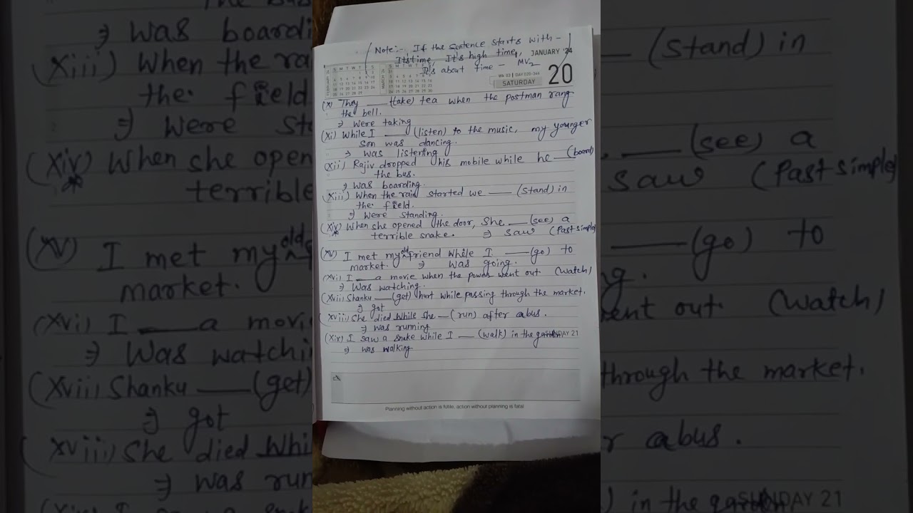 Tense without tension series-(Past Continuous Tense)✌️👍✅