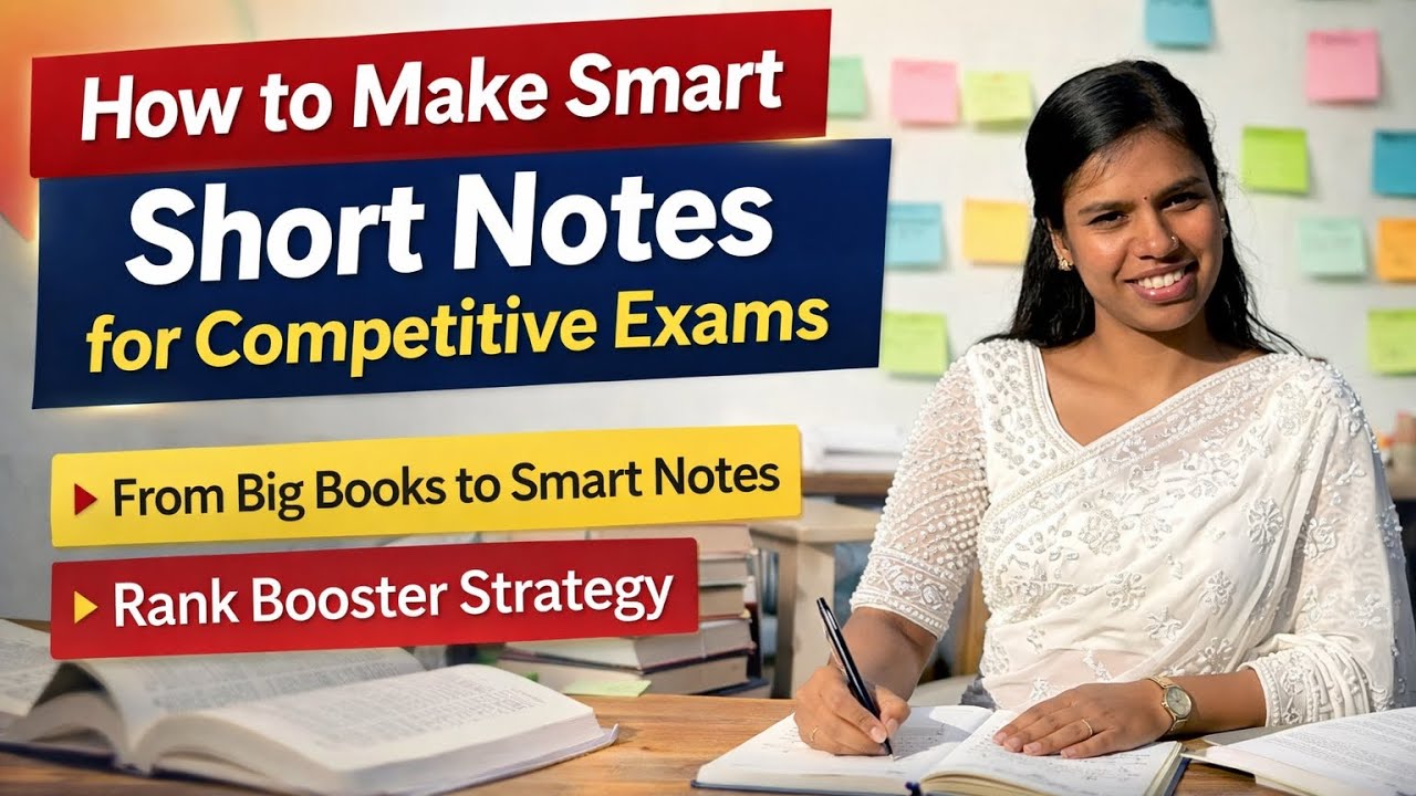 Short Notes Making Technique | Secret Short Notes Strategy Used by Toppers |Must Watch for Aspirants