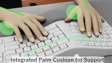 Ergonomic Mac Wired Keyboard - Enhance Your Typing Experience with Comfort and Style | MERGOKEY