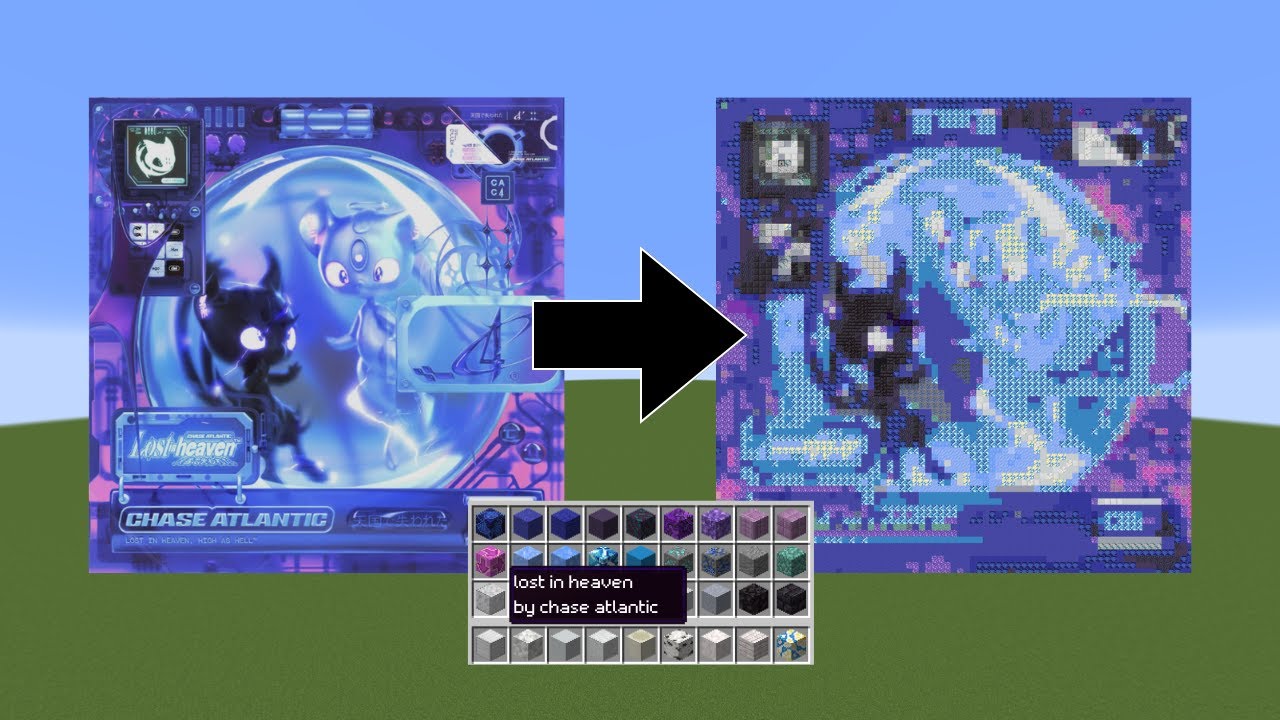 I built "LOST IN HEAVEN" by Chase Atlantic in MINECRAFT