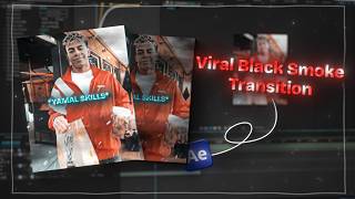 Viral black smoke transition tutorial on after effects✨
