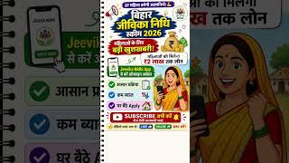 ₹2 Lakh Loan Scheme Bihar 🚀 | Jeevika Nidhi App से घर बैठे Apply | Full Info