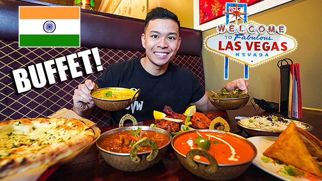 All You Can Eat INDIAN Buffet FEAST In LAS VEGAS! ($14) - YouTube
