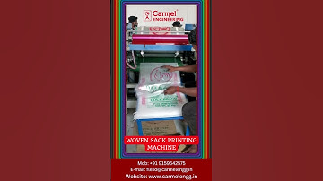 Woven Sack Drum Printing Machine - Carmel Engineering, Madurai