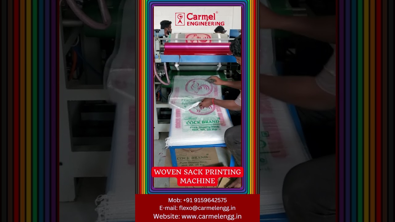 Woven Sack Drum Printing Machine Carmel Engineering, Madurai YouTube