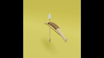 Medieval Bow and arrow #3danimation #blender3d