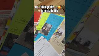 #minivlog #internship ke file ￼ Tayar 📖📚🥰🙈#college life #shorts #trending #love 📚📓📒