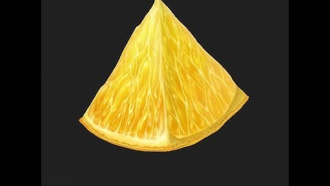 (The Photoshop Tutorial) How to paint fruit:lemon