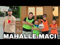 ABİMLE MAHALLE MAÇI YAPTIK CHALLENGE !! PİZZASINA