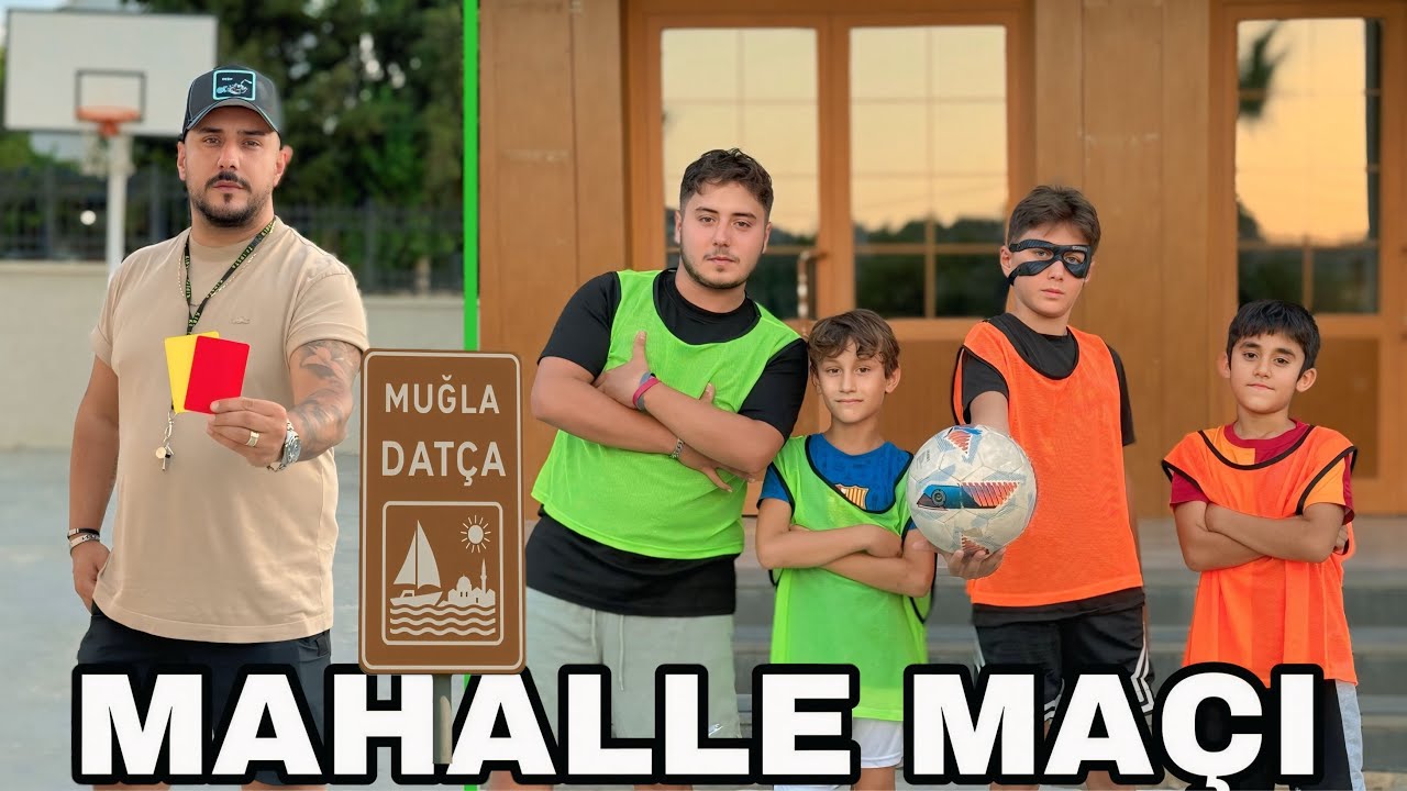 ABİMLE MAHALLE MAÇI YAPTIK CHALLENGE !! PİZZASINA