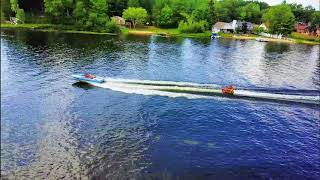 Speed Boat On The Lake