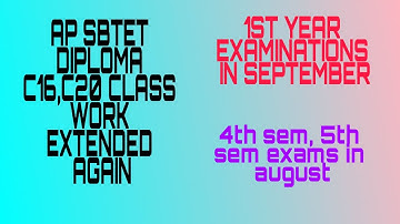 AP SBTET DIPLOMA C16 C20 CLASS WORK EXTENDED || # 1styearexamsinseptember #4thsem #5thsemexams #dip