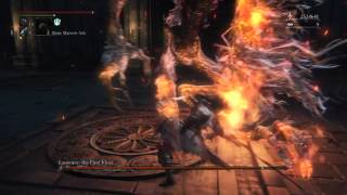 Bloodborne DLC Boss Fight: Laurence the First Vicar (Fire Cleric Beast)