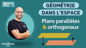 PLANS PARALLÈLES & ORTHOGONAUX - Term Spé