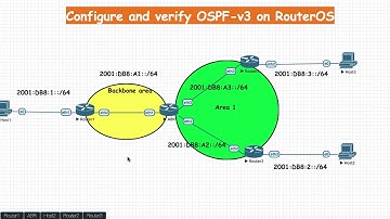 Configure Verify and Test OSPF v3 for IPv6 with Mikrotik RouterOS