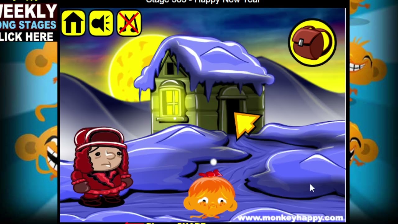 Monkey go happy etapa 383 - Štastný nový rok