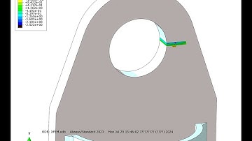 Simulation of crack propagation in a steel plate using Abaqus