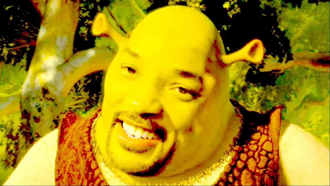 Will Smith as Aladdin vs. as Shrek Meme