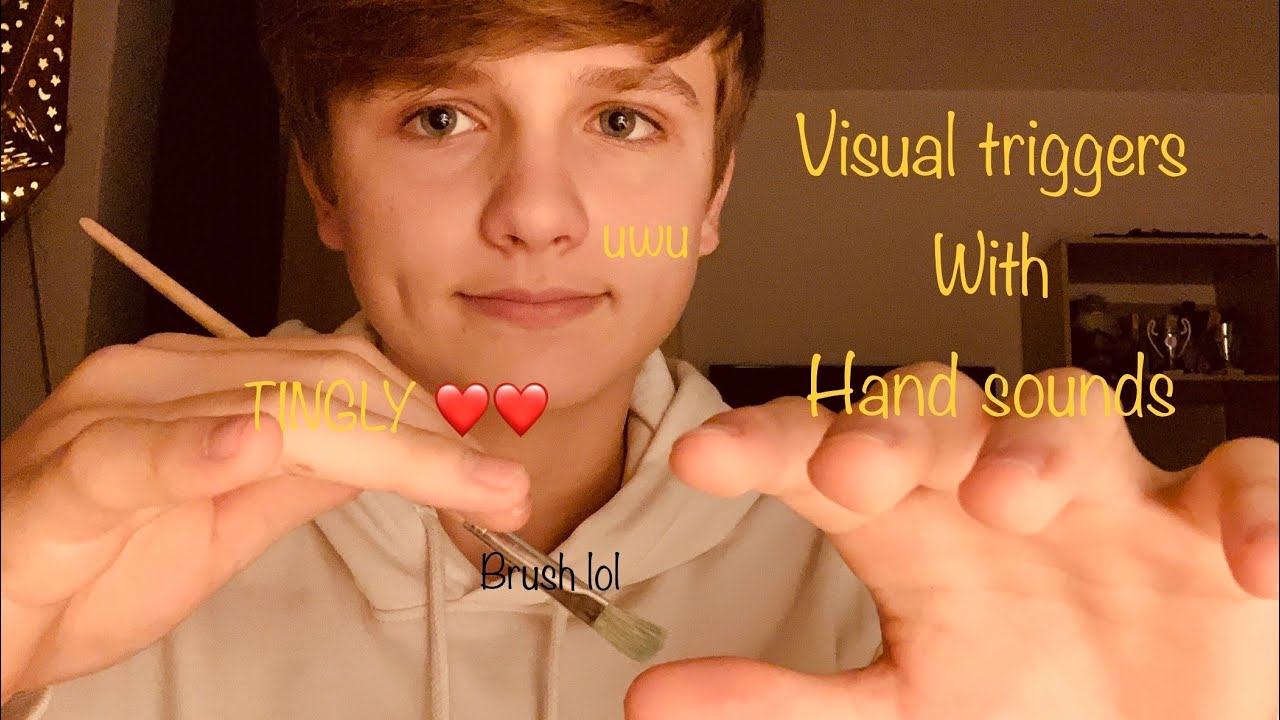 [ASMR] Visual triggers with hand sounds :) ️ - YouTube