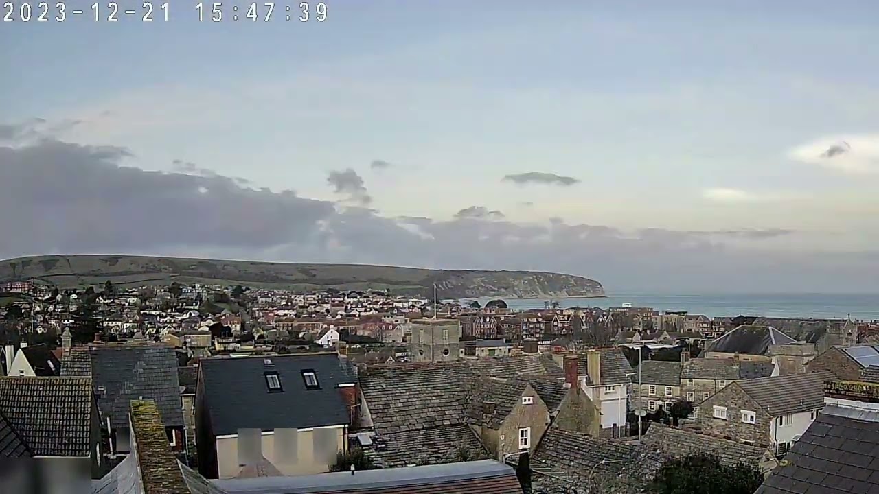 21st December 2023 - Cloudy with short sunny spells - Swanage Webcam Timelapse