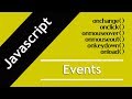 27. Event | Javascript events- onchange | onclick | onmouseover | onkeydown in Hindi