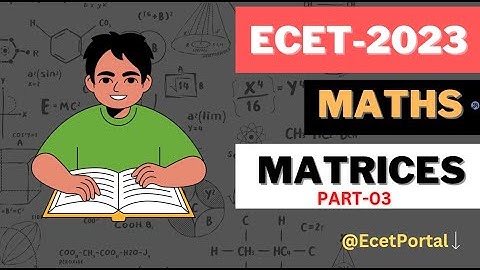 ECET 2023 MATHS | How to Find Rank of a Matrix | MATRICES-PART-03 | ECET2023