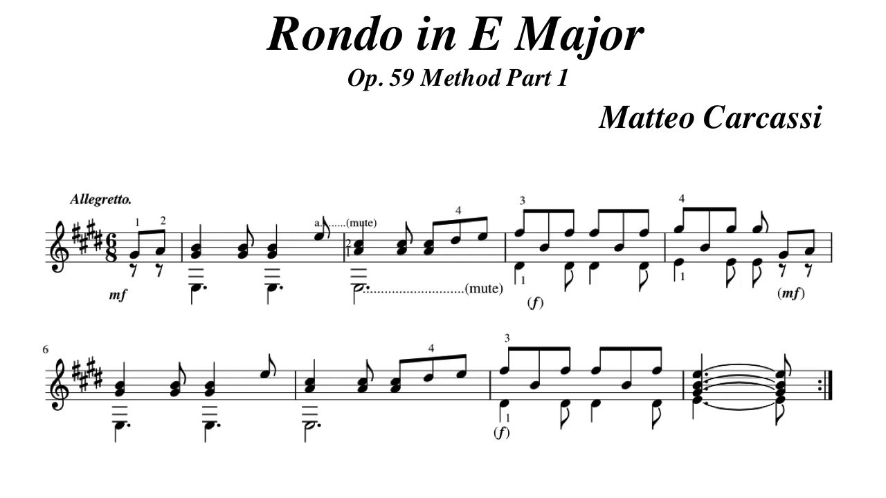 Вальс ре мажор. Каркасси Рондо ля мажор. Рондо Каркасси гитара. М Каркасси Рондо. Каркасси аллегретто a dur.